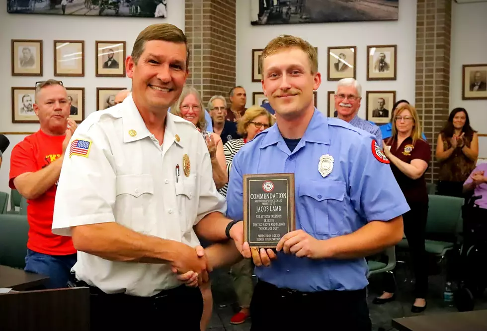 Meritorious Service Award Presented to Sedalia Firefighter Jacob Lamb